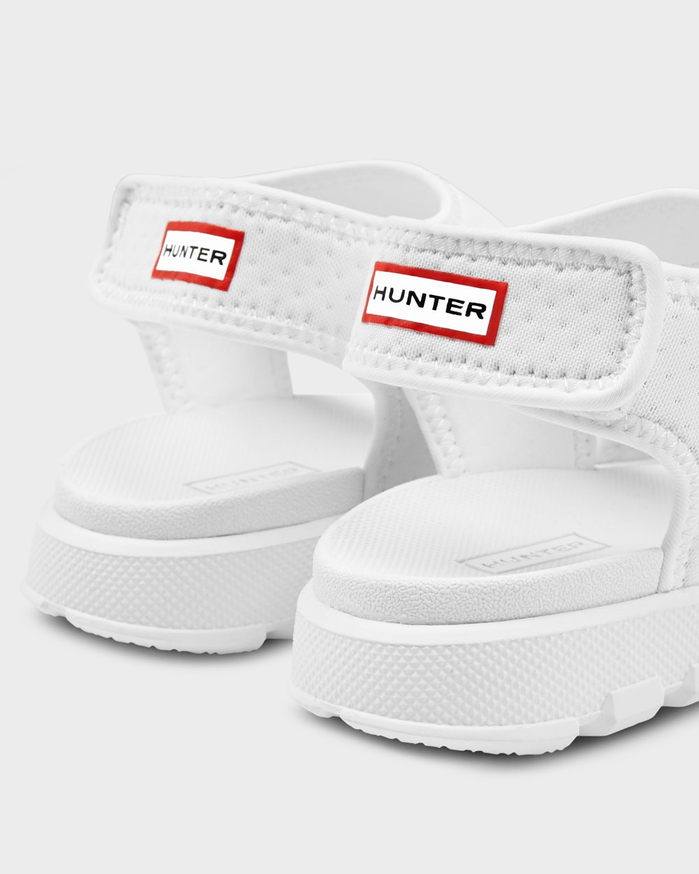 Womens Sandals - Hunter Original Outdoor Walking (04URIPAFY) - White